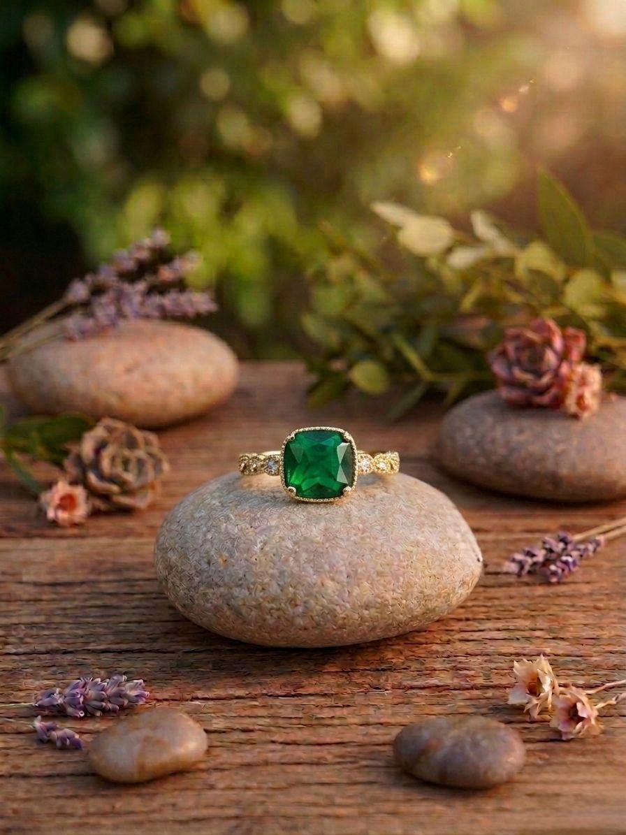 Anillo Esmeralda Imperial