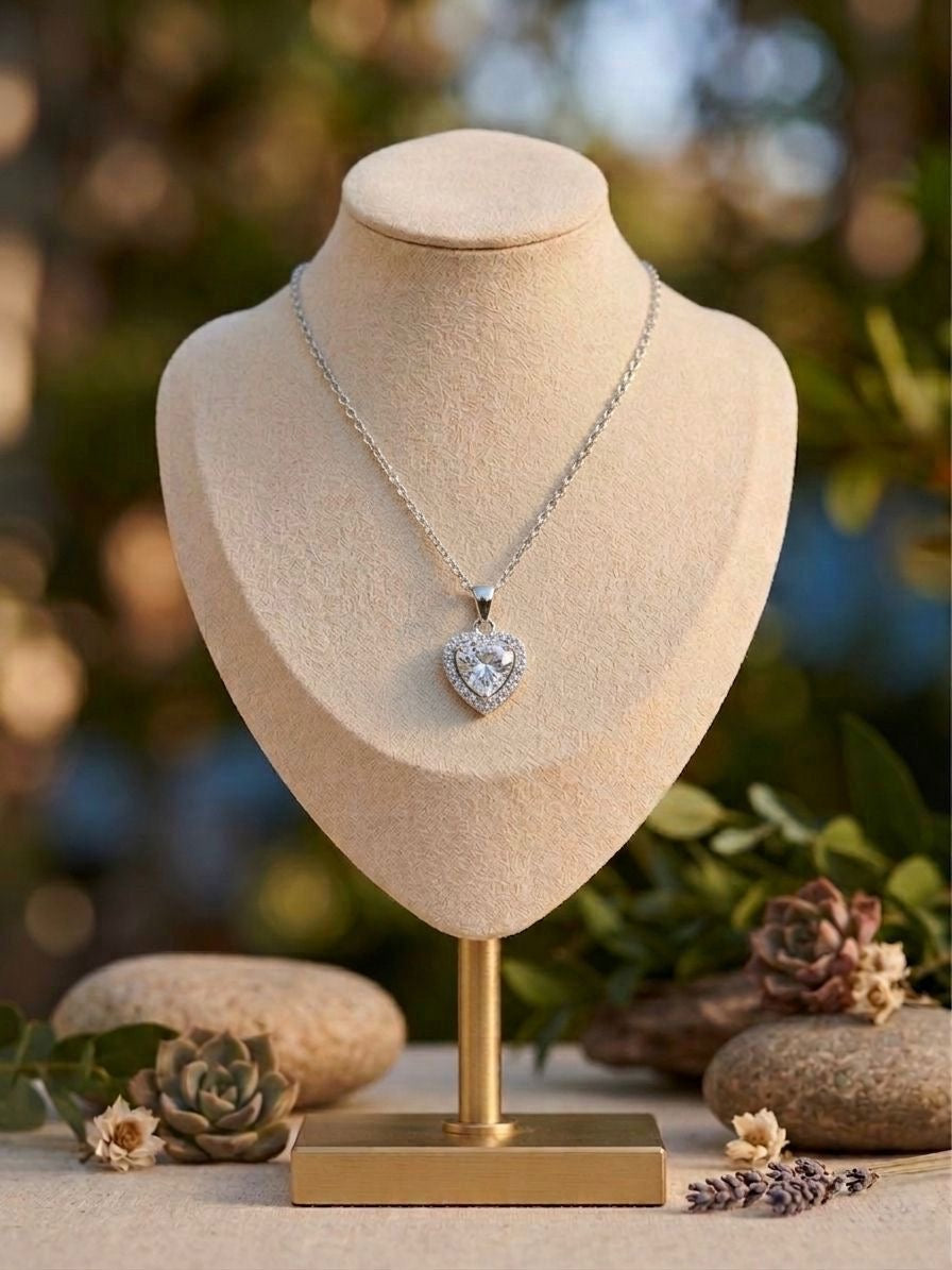 Collar Corazon de Cristal