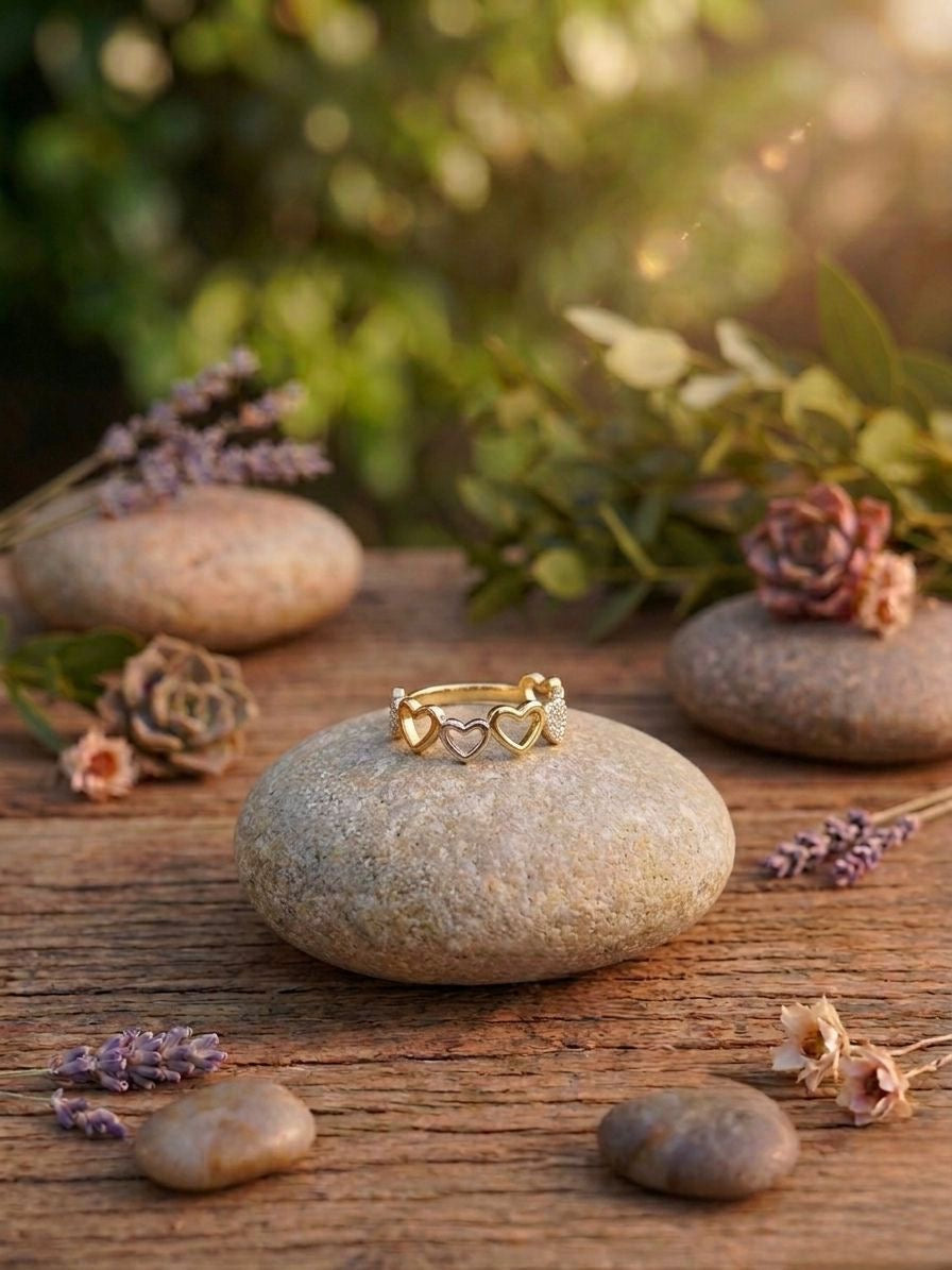 Anillo Union de Corazones